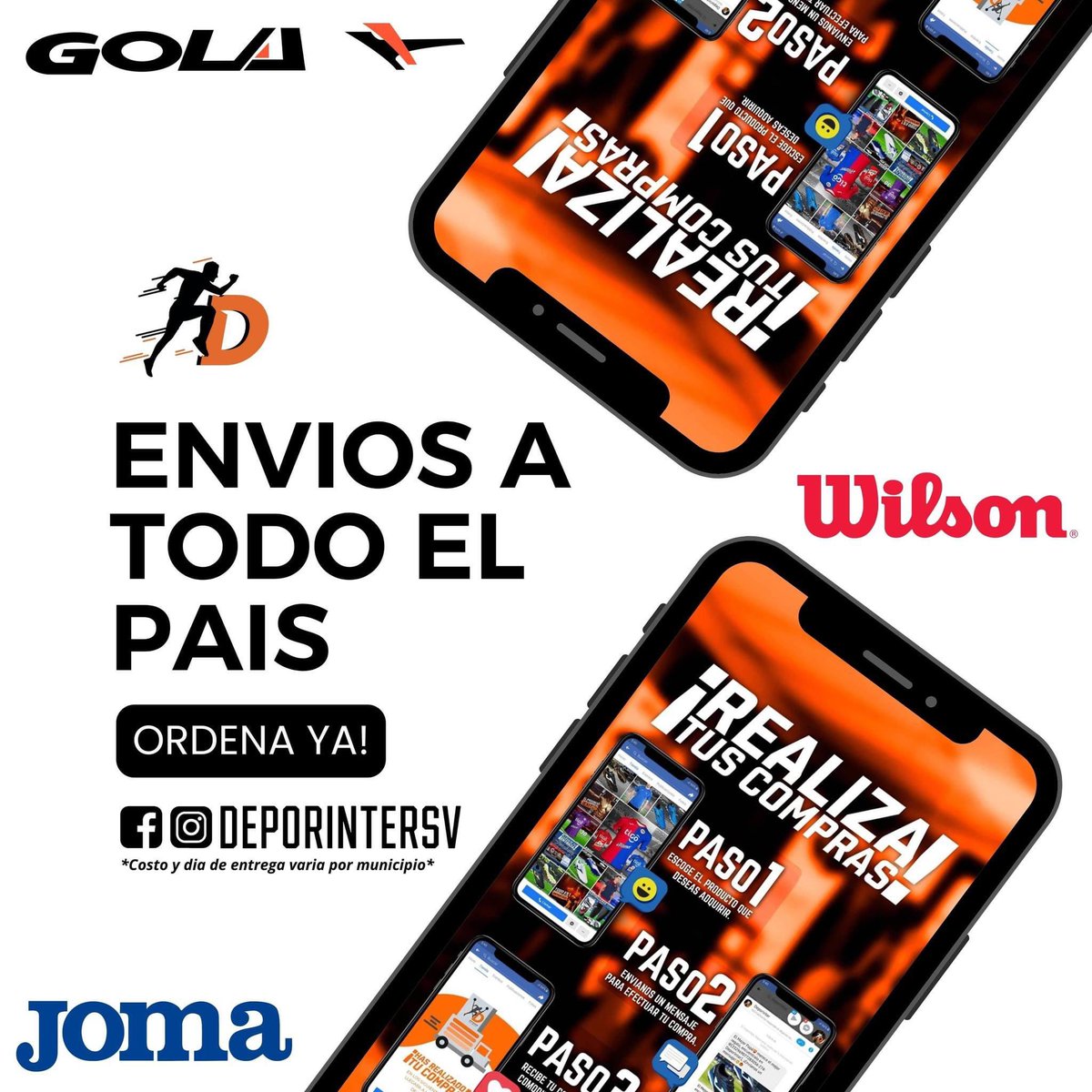 Deporinter_sv's tweet photo. 🚚 ¡Llevamos tu pedido hasta tu puerta en TODO El Salvador! 🇸🇻📦
Ofrecemos envío a nivel nacional! El costo de envio y dia de entrega pueden variar según tu municipalidad. 💰⏰
📱 WhatsApp al 7538-3109
#EnvíoNacional #EntregaEnTodoElSalvador #ComprasEnLínea #Deporinter https://t.co/zH7CNnqwVU