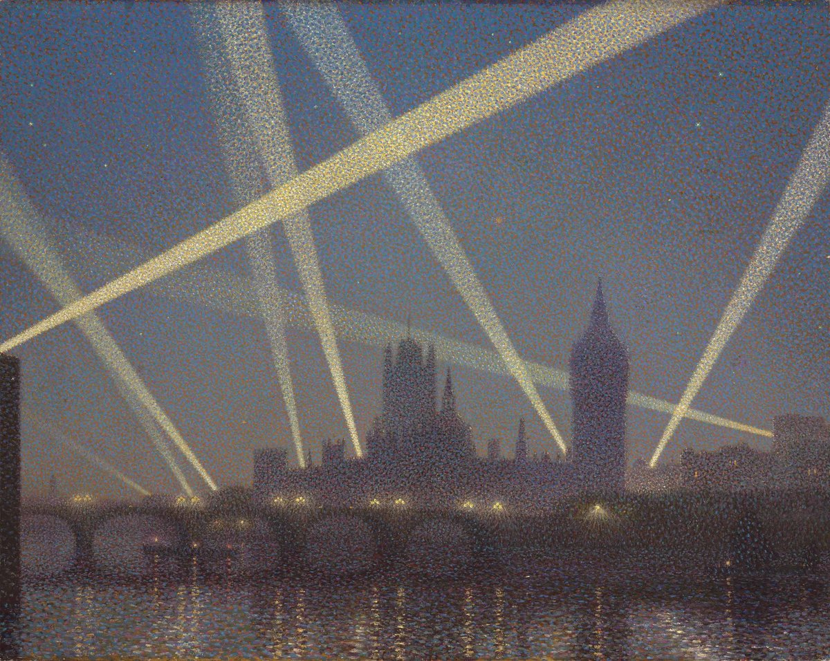 'London and Wartime: Nocturne' (1918) by Sir Claude Francis Barry (Private collection)