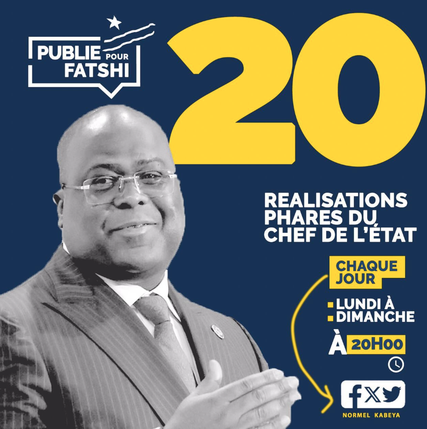 kinshasaweb's tweet photo. #Fatshi2023 #FatshiPrésident #RDCNous https://t.co/l5hIRknqn6 @azielKabangu @FG_dps @normel_kabeya @Fatshi20 @GDeniseNyakeru @TinaSalama2 @Presidence_RDC https://t.co/1oL0B7K7Yt