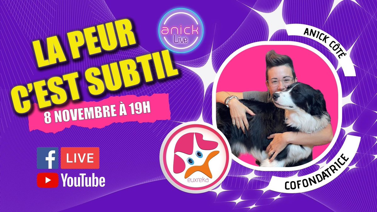 Reconnaître la peur chez ton #chien

Tu vas #découvrir et #apprendre :
- Les signes subtils de peur
- Des #stratégies simples pour rassurer ton compagnon
- Comment créer une bulle de #sécurité pour ton chien
- Et plus encore…

fb.me/e/3F7WhLv3c?mi…