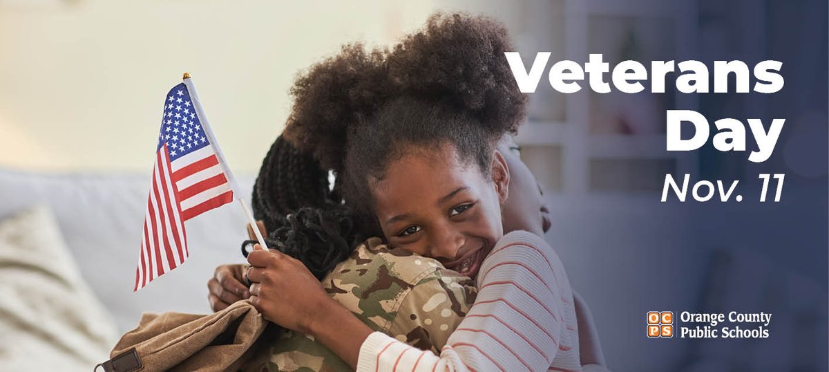 CitrusElem_OCPS's tweet photo. Thank a Veteran today!  Celebrate Veteran's Day #Hivepride @OCPSnews @DrRahim_Jones @maria_f_vazquez @CitrusElempta https://t.co/oJmBt2s1uL
