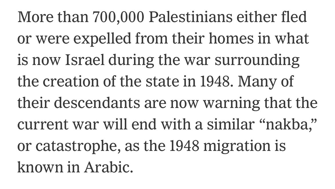 Did the New York Times just call the Nakba— the mass expulsion and dispossession of Palestinians— a migration?