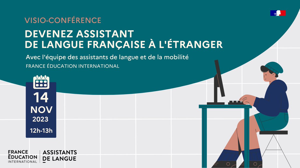 Assistants de langue (@fei_assistants) on Twitter photo Toute l'équipe du service des assistants de langue et de la mobilité de <a href="/FEI_sevres/">France Éducation international</a> vous présente le programme d'échange d'assistants de langue lors d'une visioconférence demain, nous nous réjouissons d'échanger avec vous! #assistantsdelangue #mobilité 
📍linktr.ee/assistantsdela… Toute l'équipe du service des assistants de langue et de la mobilité de <a href="/FEI_sevres/">France Éducation international</a> vous présente le programme d'échange d'assistants de langue lors d'une visioconférence demain, nous nous réjouissons d'échanger avec vous! #assistantsdelangue #mobilité 
📍linktr.ee/assistantsdela…