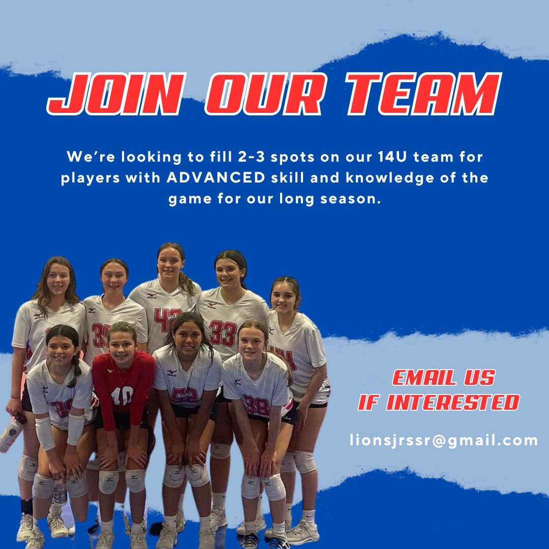 We’re looking for 2-3 advanced players to join our competitive 14U team for the long season!! Feel free to contact us about the available positions!!