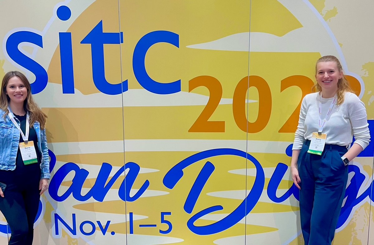 Corner Therapeutics (@corner_tx) on Twitter photo We had a wonderful time in San Diego at #SITC2023! Our Scientists <a href="/DZhivaki/">Dania Zhivaki</a> and @Emily_Gosselin, pictured here, shared the latest data on Corner’s proprietary immunotherapy platforms and connected with fellow researchers in immuno-oncology. Learn more: cornertx.com We had a wonderful time in San Diego at #SITC2023! Our Scientists <a href="/DZhivaki/">Dania Zhivaki</a> and @Emily_Gosselin, pictured here, shared the latest data on Corner’s proprietary immunotherapy platforms and connected with fellow researchers in immuno-oncology. Learn more: cornertx.com