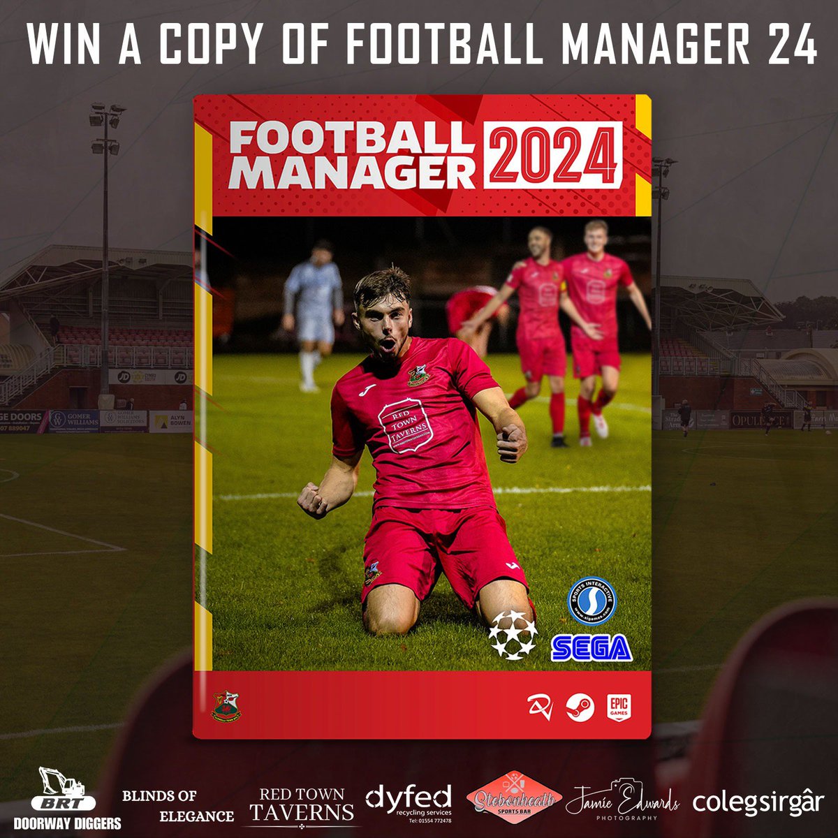 Llanelli Town AFC (@llanellireds) on Twitter photo 👔 FOOTBALL MANAGER 24 GIVEAWAY!
To celebrate the release of #FM24 we’re giving away a copy of the game for PC (Steam)
All you have to do to enter is…
• Follow <a href="/LlanelliReds/">Llanelli Town AFC</a>
• Like and Retweet this post
The winner will be picked next Monday, 13th November! 👔 FOOTBALL MANAGER 24 GIVEAWAY!
To celebrate the release of #FM24 we’re giving away a copy of the game for PC (Steam)
All you have to do to enter is…
• Follow <a href="/LlanelliReds/">Llanelli Town AFC</a>
• Like and Retweet this post
The winner will be picked next Monday, 13th November!