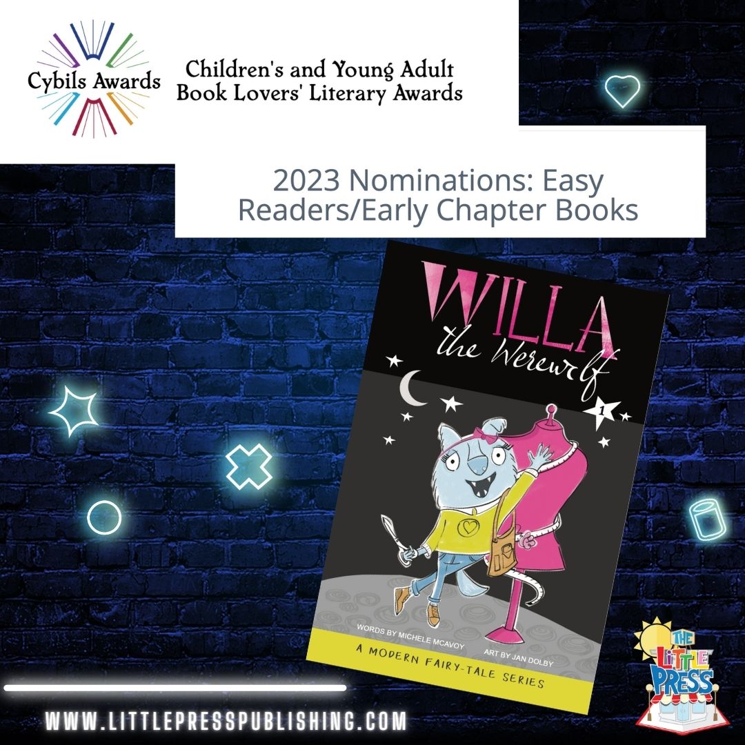 Excited to see WILLA THE WEREWOLF #earlyreader by @michele_mcavoy illustr by @jandolby nominated for a @CybilsAwards !!!