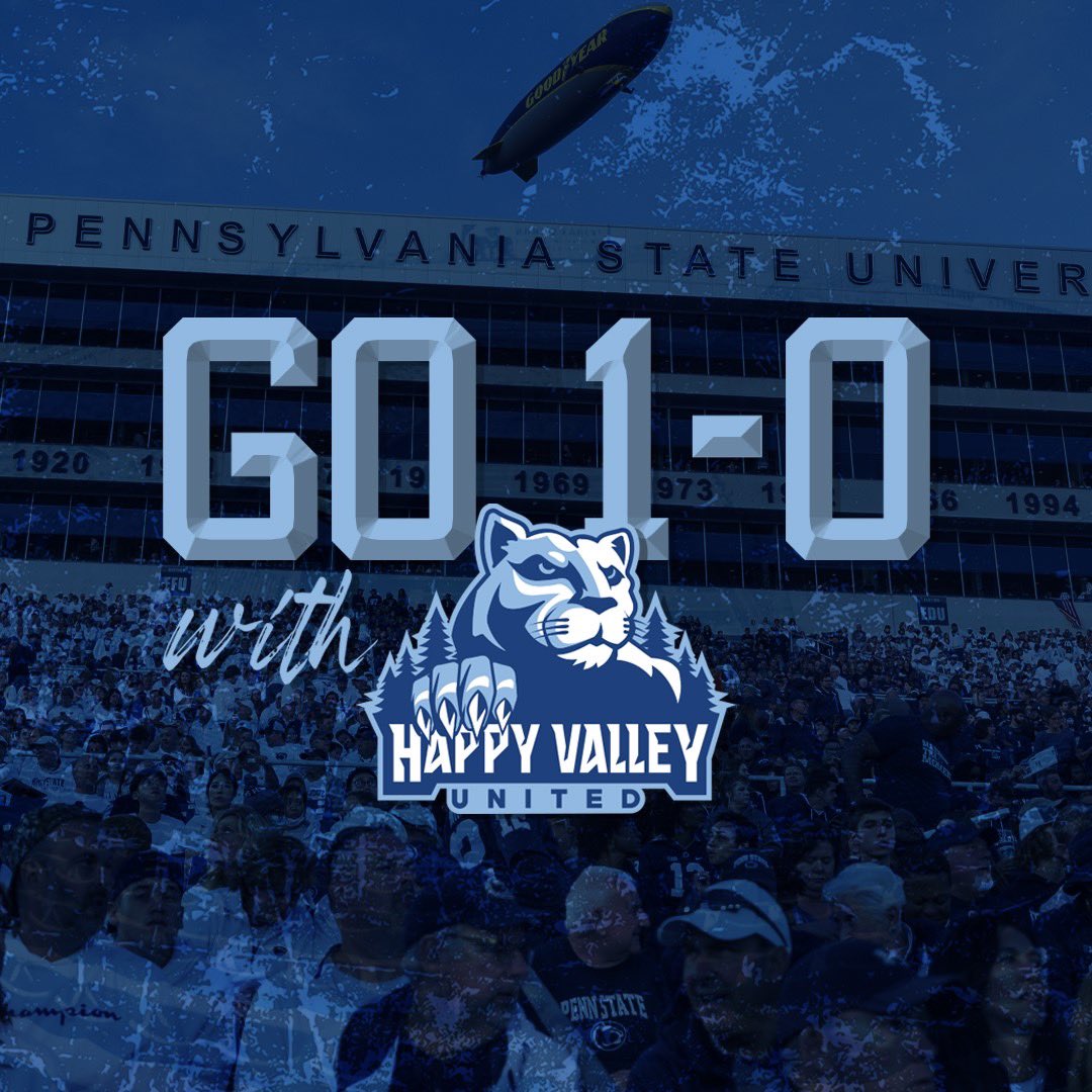 We aim to go 1-0 every week. This is your chance to support our efforts off the field just as you support us in Beaver Stadium!
Give to @happyvalleyutd and the 1-0 Campaign to win two tickets to our game against Michigan!
Give Now — givebutter.com/QdPqBC