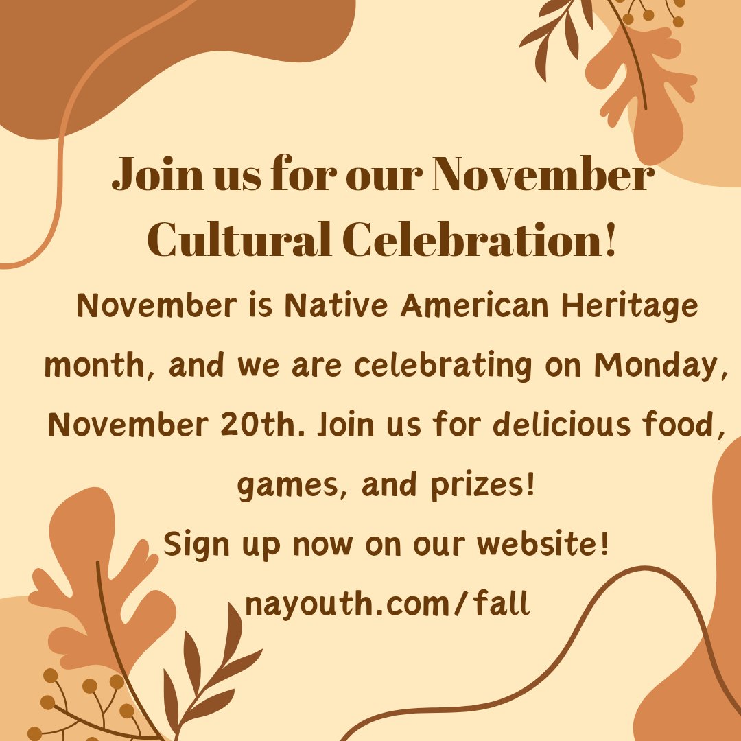 Announcing this month's cultural celebration! Space is limited, so make sure you sign up!