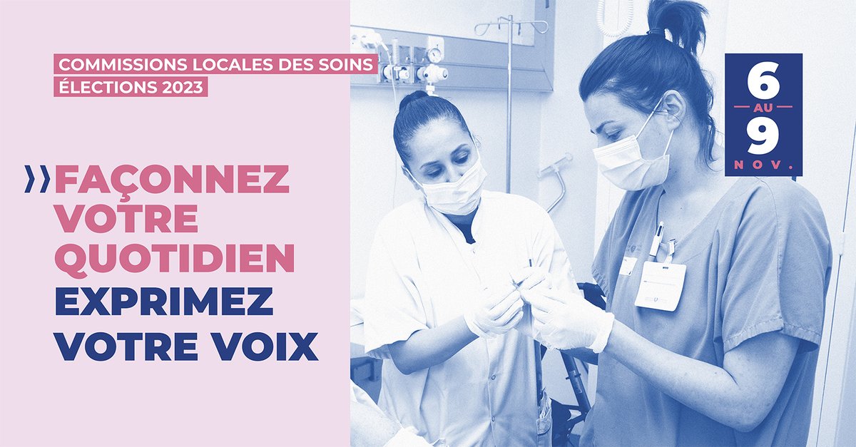 [À l’attention des personnels paramédicaux de l'<a href="/APHP/">Assistance Publique – Hôpitaux de Paris (AP-HP)</a>]
Votez dès à présent pour les commissions locales des soins !
➡ Connectez-vous à la plateforme de vote : aphp-clsirmt2023.vote.voxaly.com
🗓 Vous avez jusqu’au 9/11 pour exprimer votre voix !