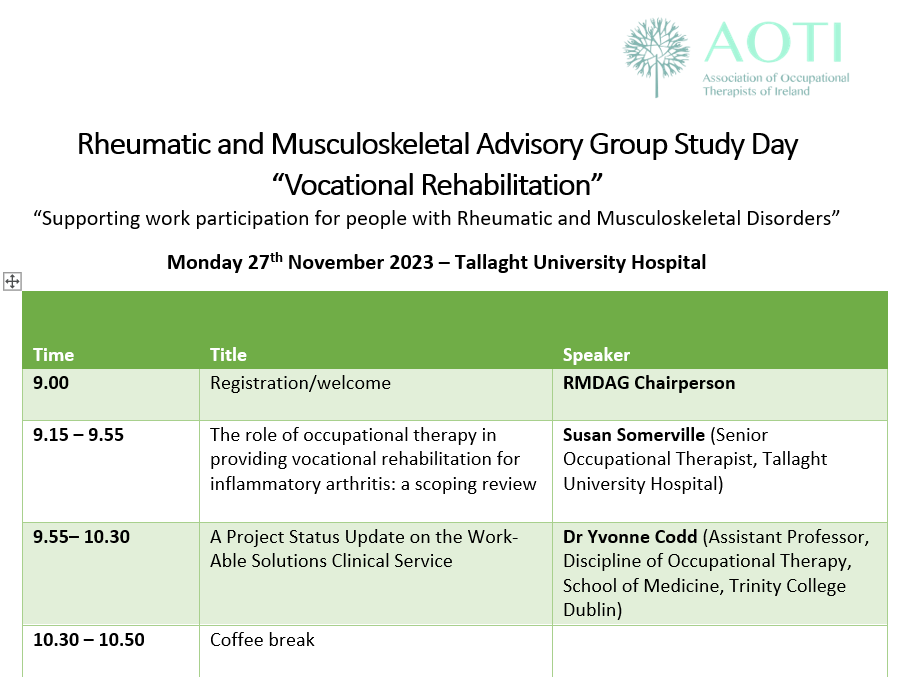 AOTI Rheumatic & Musculoskeletal Disorders AG tweet media
