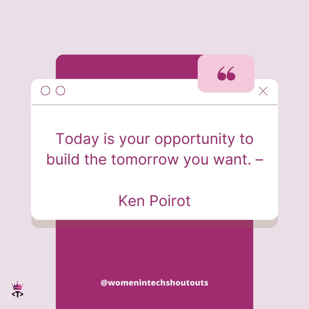 INSPIRATIONAL MONDAY 💡.
Happy Monday!! Stay inspired!
.
.
.
.
#inspiration #inspirationalquotes #dontgiveup #womensupportingwomen #tambuawomenintech #womenintechshoutouts #STEM #inspirationalquotesandsayings #kenpoirot