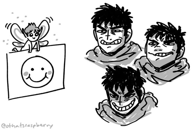 he is trying #berserk 