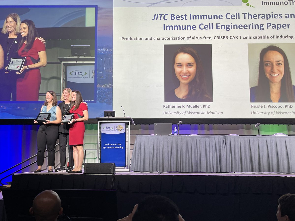 EvanWeberPhD's tweet photo. Still buzzing from @alexdoan96 and @kpmueller1 presentations at #SITC2023. Couldn’t be prouder of these rockstar trainees 💪🏻💪🏻

See you next year @sitcancer! https://t.co/GGCLwpTtUV