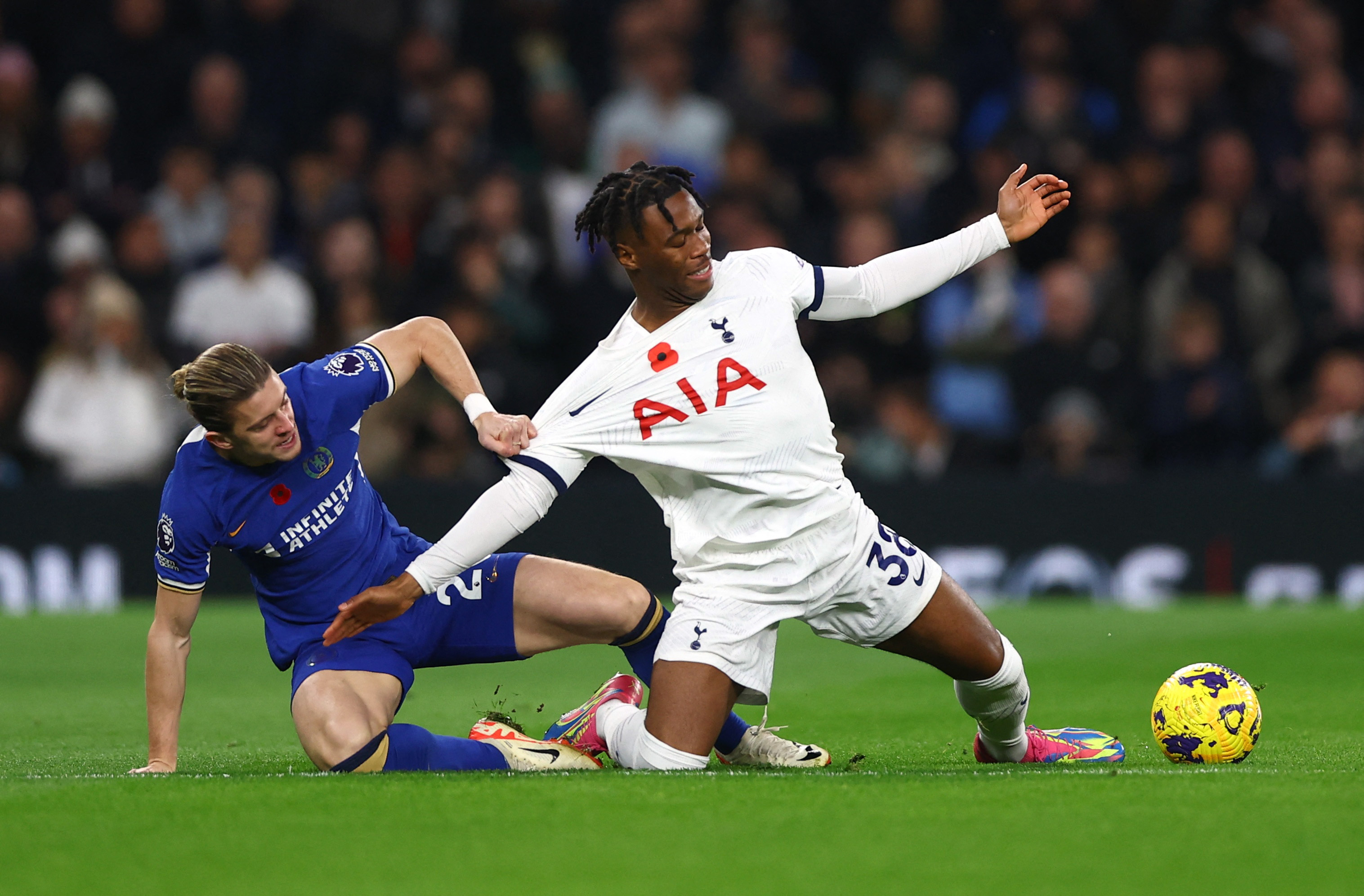 Tottenham star Destiny Udogie is one yellow card away from a suspension.