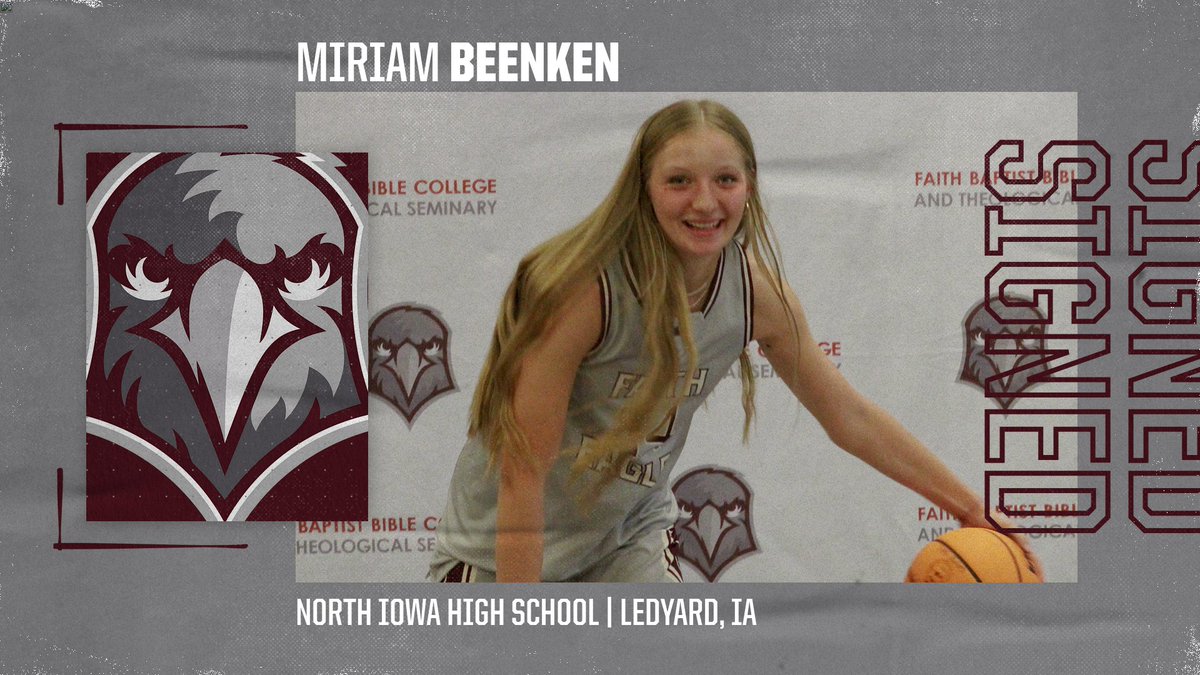 fbbceagles's tweet photo. 📝SIGNED📝
Miriam Beenken commits to the Eagle's women's basketball team for the 2024-2025 season! Welcome to Eagle Nation, Miriam!!🦅

Read more here: https://t.co/IigaY1g3HU https://t.co/hwRiMUFWrf