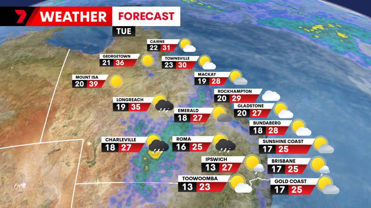 It’s Tuesday!

A few more sunny breaks in the southeast, with the odd brief shower still possible.

Storms, with possible severe cells, remain inland.
