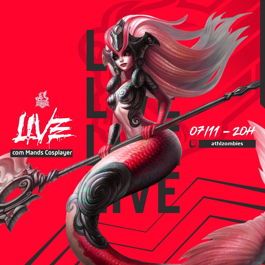 Amanhã os Zombies invadem o League of Legends! 🧟‍♂️

A partir das 20h, a <a href="/mandscosplayer/">𝑀𝒶𝓃𝒹𝓈𝓏𝒾𝓃𝒽𝒶 🦋</a> 🧜🏼‍♀️ comanda mais uma live na nossa Twitch.

#GoAthz!

#Athletico #AthleticoZombies #LeagueOfLegends #Twitch