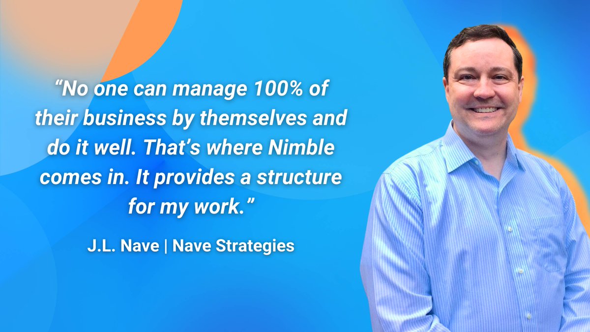 Nimble's tweet image. J.L. Nave found his business struggles transformed when he found Nimble.

With task-setting, custom fields, &amp;amp; more, Nimble&apos;s tools brought order to his client interactions and tasks, freeing him to focus on the big picture! 🙌🏻

Read More: nimble.com/blog/the-art-o… 

#CRM #SimpleCRM