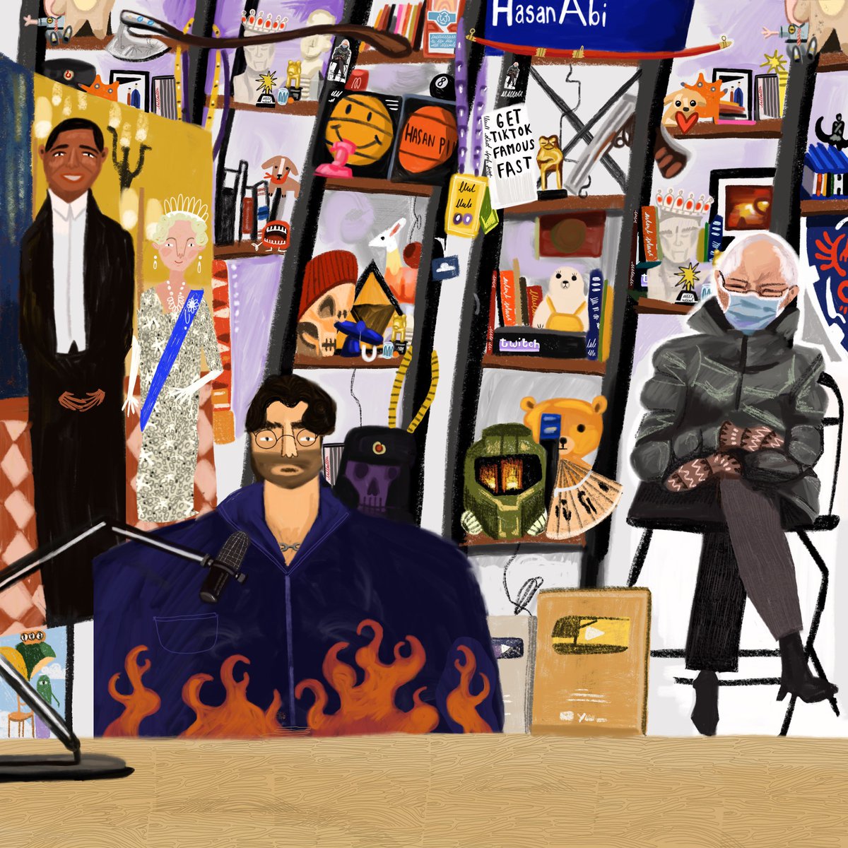 I drew <a href="/hasanthehun/">hasanabi</a> and his twitch background :)