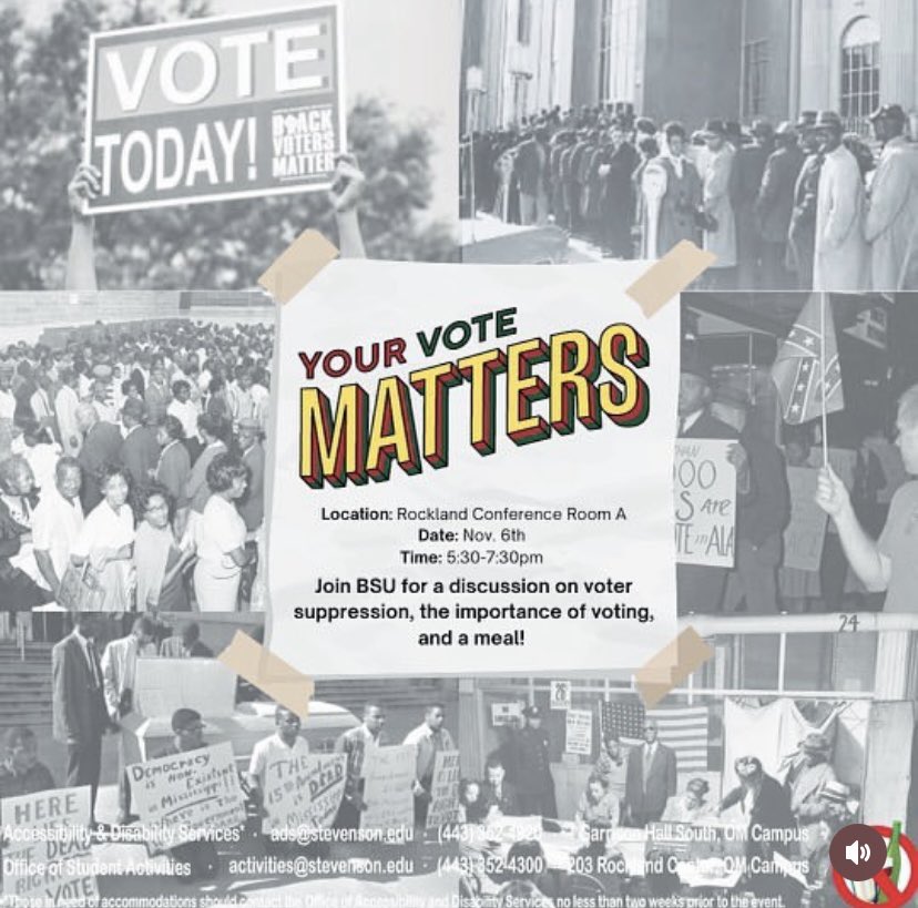 See everyone in an hour to get you all registered to vote and to teach you all about the importance of the Black vote!