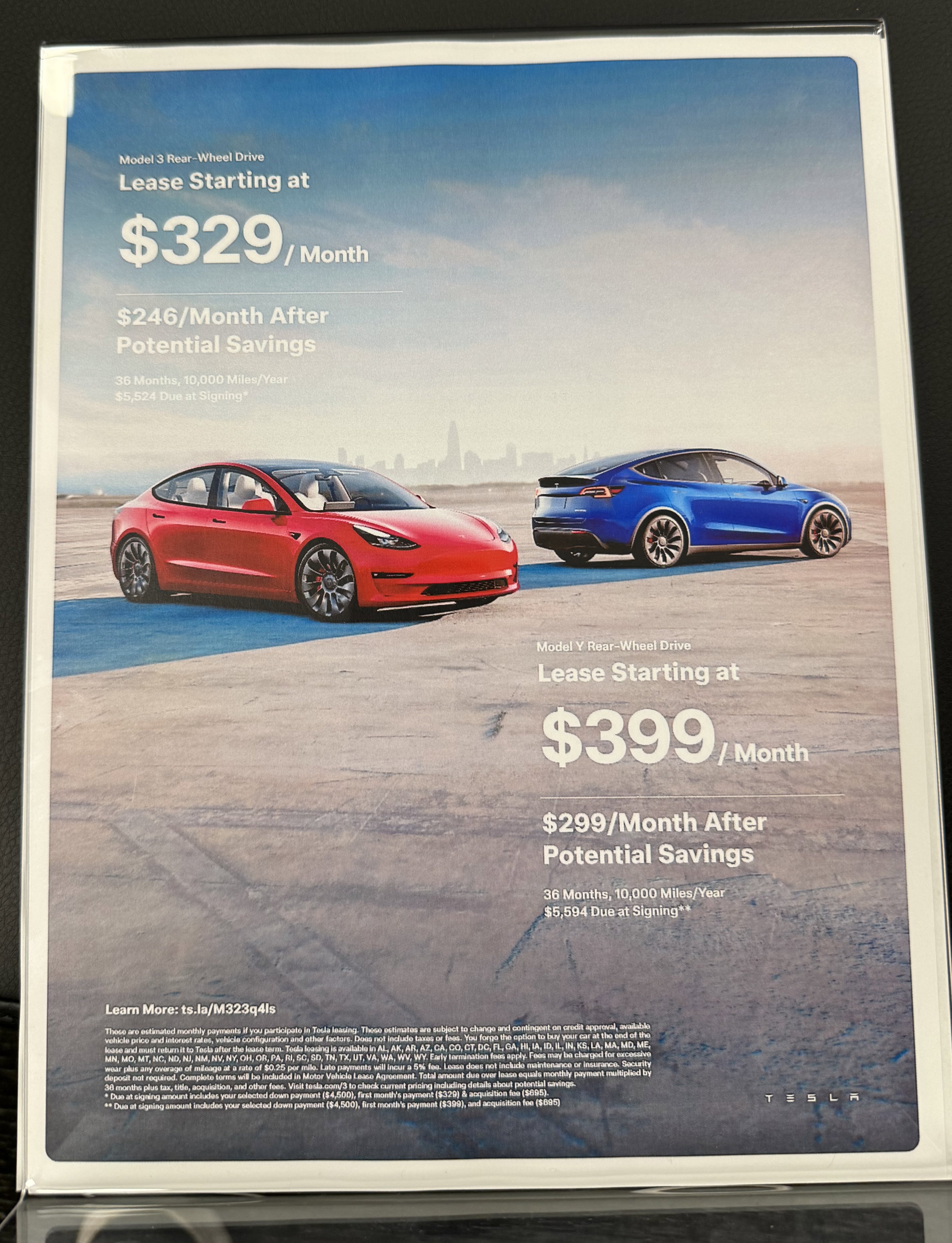 Tesla model 3 lease cheap offers