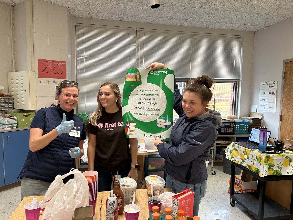 ⁦<a href="/FTTriangle/">@FirstTeeTriangle</a>⁩ #winningicecrwam #readingchallenge ⁦<a href="/WilburnElem/">Wilburn Elementary</a>⁩