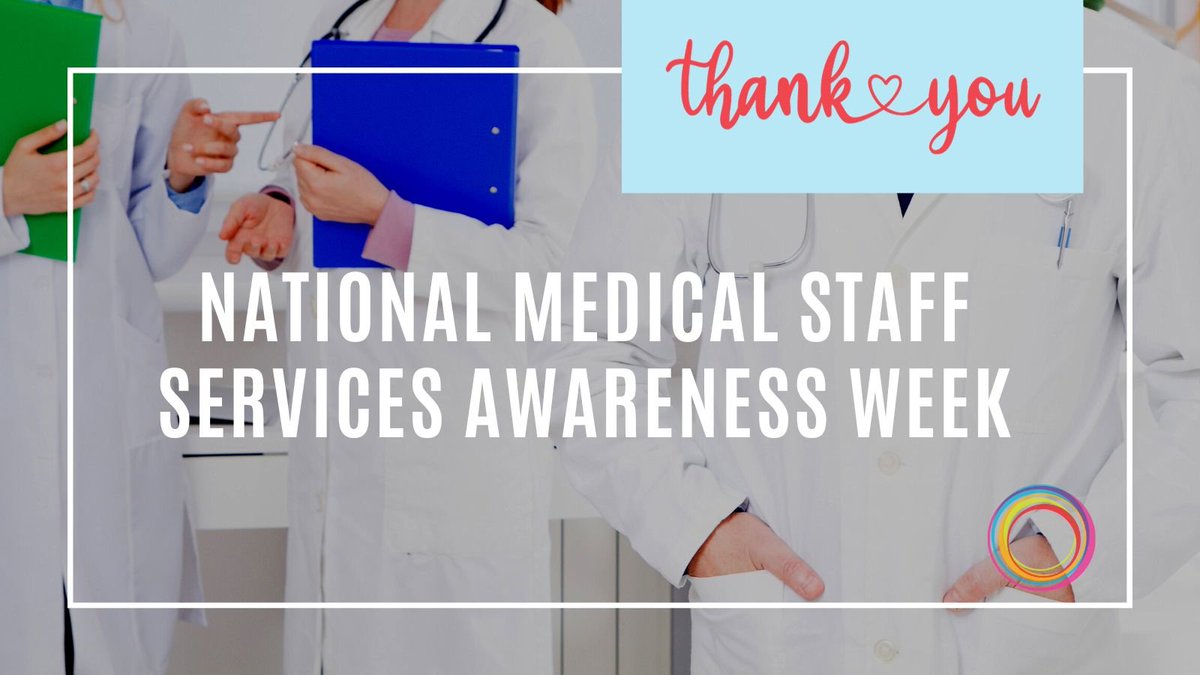 It’s the National Medical Staff Services Awareness Week! We recognize medical services professionals working tirelessly to ensure providers are properly trained, licensed, and credentialed to deliver high-quality patient care.