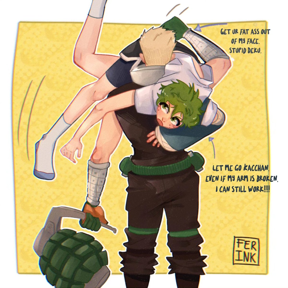 fferink's tweet photo. 💚🧡✨
#bkdk #bakudeku #ktdk #bnha #deku https://t.co/ABbSnknva8