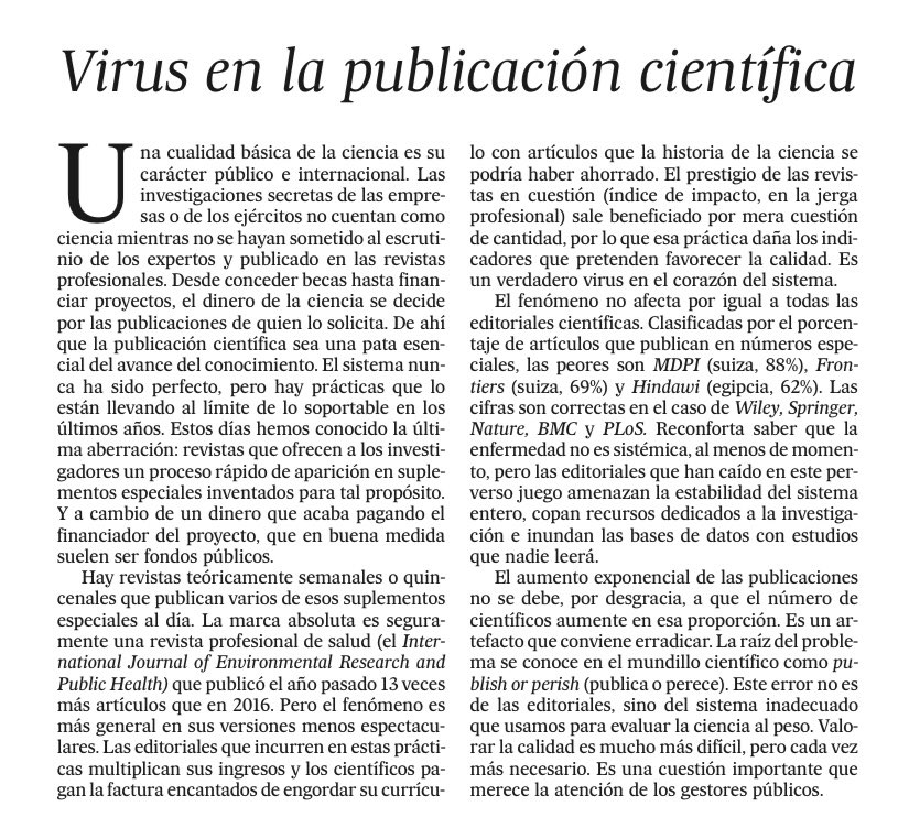 Josep M. Pep Vilalta (@josepmvilalta) on Twitter photo 'Virus en la publicación científica'. Editorial de <a href="/el_pais/">EL PAÍS</a> <a href="/CienciaGob/">Ministerio de Ciencia, Innovación y Universidades</a> <a href="/DianaMorantR/">Diana Morant</a> <a href="/UniversidadGob/">Ministerio de Universidades</a> <a href="/subirats9/">joan subirats</a> <a href="/quimnadal/">Joaquim Nadal</a> <a href="/ACUPcatalunya/">Associació Catalana d'Universitats Públiques</a> <a href="/ArcadiNavarro/">Arcadi Navarro 🎗</a> @fx_grauvidal <a href="/ANECAinfo/">ANECA</a> <a href="/aqucatalunya/">AQU Catalunya</a> <a href="/enriccanela/">Enric I. Canela</a> <a href="/XavierFerras/">Xavier Ferràs</a> <a href="/ealmirall/">esteve almirall</a> @QuimBrugue <a href="/eponsf/">Ernest Pons</a> 'Virus en la publicación científica'. Editorial de <a href="/el_pais/">EL PAÍS</a> <a href="/CienciaGob/">Ministerio de Ciencia, Innovación y Universidades</a> <a href="/DianaMorantR/">Diana Morant</a> <a href="/UniversidadGob/">Ministerio de Universidades</a> <a href="/subirats9/">joan subirats</a> <a href="/quimnadal/">Joaquim Nadal</a> <a href="/ACUPcatalunya/">Associació Catalana d'Universitats Públiques</a> <a href="/ArcadiNavarro/">Arcadi Navarro 🎗</a> @fx_grauvidal <a href="/ANECAinfo/">ANECA</a> <a href="/aqucatalunya/">AQU Catalunya</a> <a href="/enriccanela/">Enric I. Canela</a> <a href="/XavierFerras/">Xavier Ferràs</a> <a href="/ealmirall/">esteve almirall</a> @QuimBrugue <a href="/eponsf/">Ernest Pons</a>