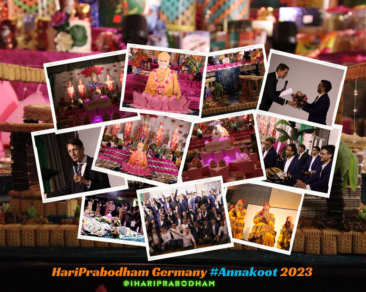 iHariPrabodham's tweet photo. HariPrabodham Annakoot Utsav #Berlin, 05.11.23.
🌟 Heartfelt gratitude to Shri Sandeep Kumar @eoiberlin, Shri Sagarbhai Patil @SagarMeet, Shri Jayarambhai Naidu #SriGaneshaHinduTemple, Shri Dhananjaybhai Parikh @spicevillagebe1, & Deepakbhai Patil #INDCC for gracing HariPrabodham Annakoot with your presence. Your spiritual essence elevated our celebration, infusing it with reverence and grace.🙏✨ #Gratitude