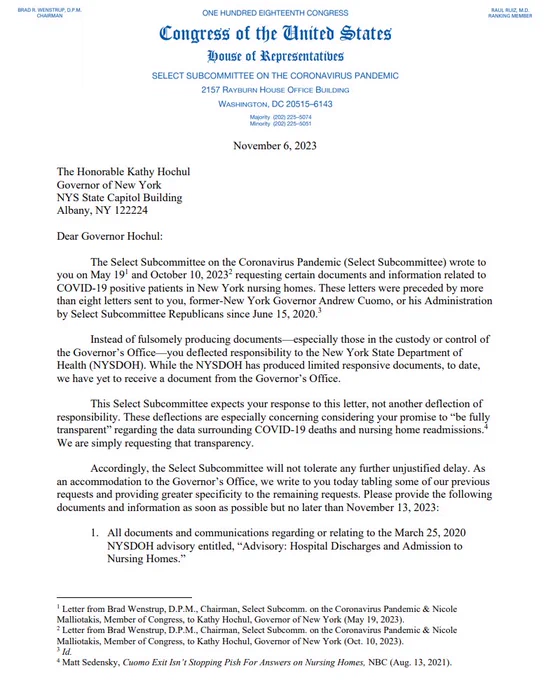 Image from Select Subcommittee on the Coronavirus Pandemic (@COVIDSelect)