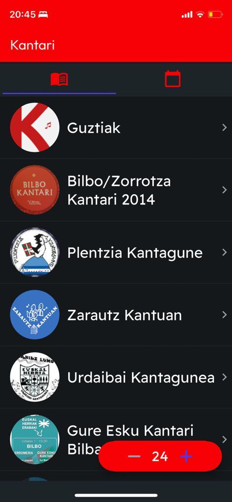 kantariapp's tweet photo. Gaurkoan iOS-erako bertsioa hobekuntza berdinekin ateratzen dugu: agenda, bideoetan hobekuntzak eta diseinu berria.

Eskerrik asko Iñaki Porres lagunari iOS-en argitaratzeko emandako laguntzagatik. Biba zu!

https://t.co/Bw7PrS0Dbe https://t.co/X84MWKIfLD