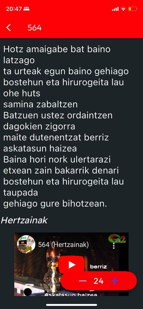 Gaurkoan iOS-erako bertsioa hobekuntza berdinekin ateratzen dugu: agenda, bideoetan hobekuntzak eta diseinu berria.

Eskerrik asko Iñaki Porres lagunari iOS-en argitaratzeko emandako laguntzagatik. Biba zu!

kantari.eus/ios-erako-4-be…