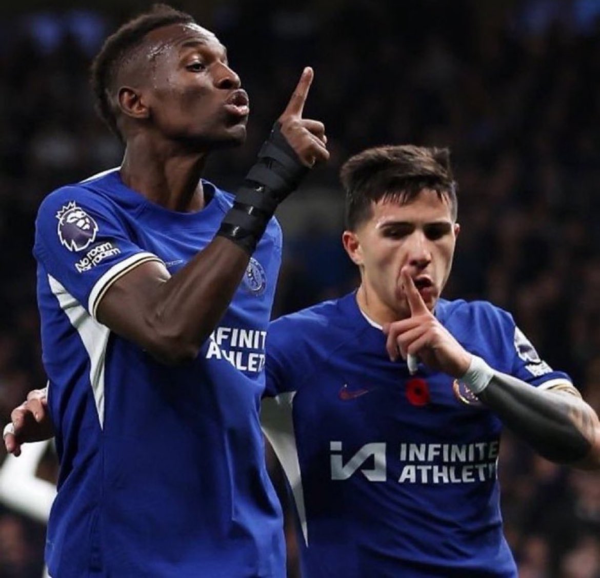 Footballtweet's tweet photo. ⚽ Kulusevski scores
❌ Son goal ruled-out for offside
💥 Udogie avoids a red card
🦵 Romero avoids a red card
❌ Sterling's goal ruled-out for handball
❌ Caicedo's goal ruled-out for offside
🟥 Romero is sent off
⚽️ Palmer equalises from the spot
❌ Jackson's goal ruled-out for offside

Inject this game into our veins.