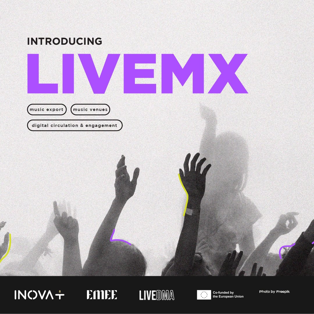 EuropaCriativa's tweet photo. 🎙️ Primeira call LIVEMX aberta
➡️ Objectivo: promover um sector musical mais diversificado e sustentável na Europa.
👩💻 https://t.co/QE9It9NooM
#europacriativa #europacriativaCULTURA #creativeeurope #CIEC #LiveMx #BeyondMusic #livemusicsector #MusicMovesEurope #musica #music https://t.co/jdgRcDcaok