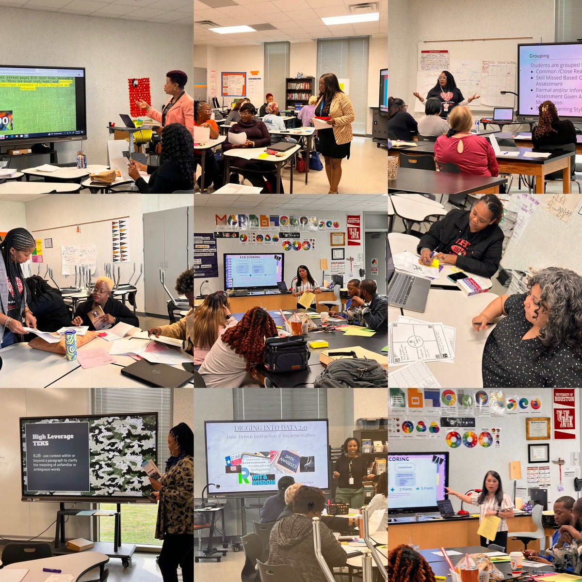 Our 6-8 literacy teachers worked hard today!