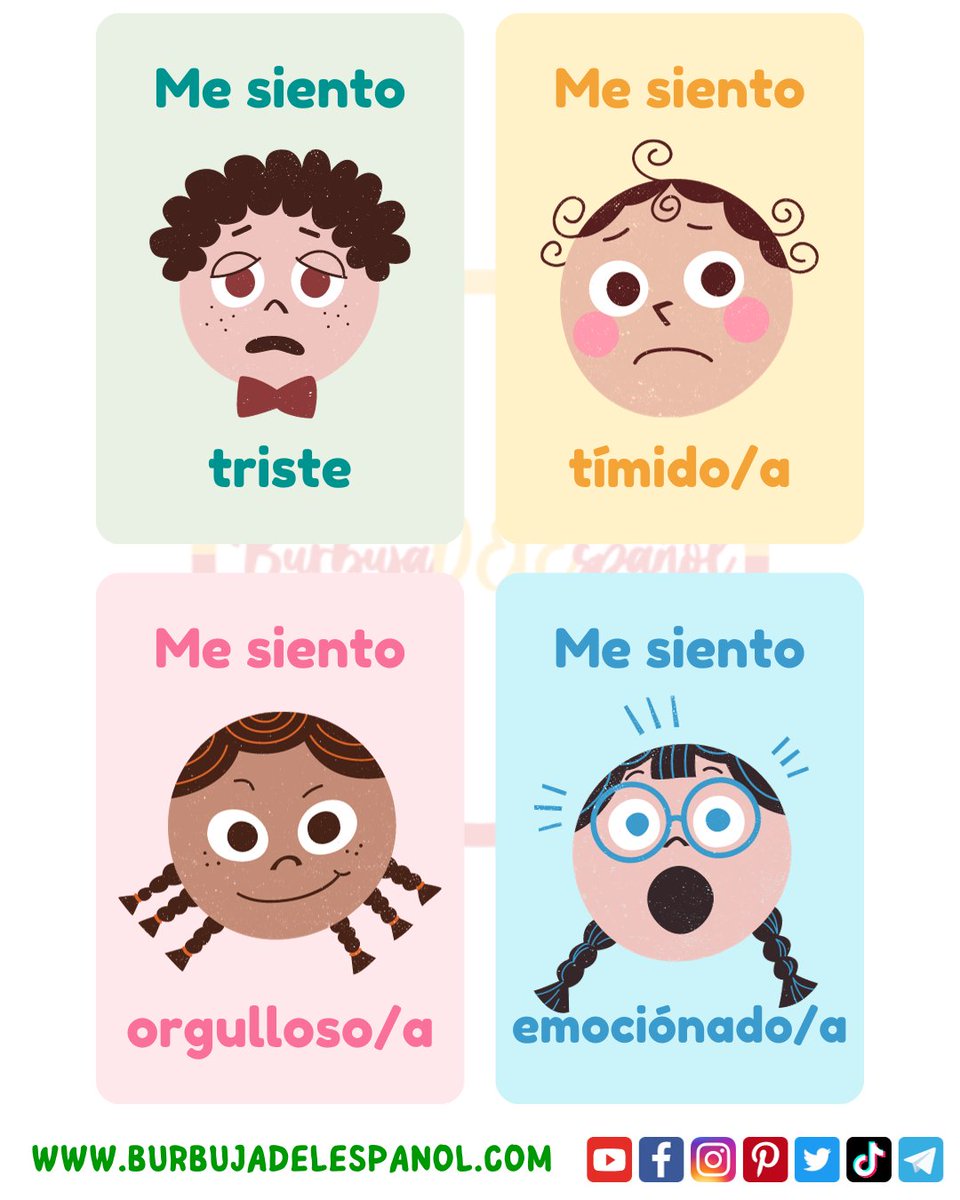 BurbujaEspanol's tweet image. ¿Cómo estás en este período? 😀😖😭

#AprenderEspañol #EspanolParaTodos #MejorarMiEspañol #EspañolLenguaExtranjera #ComprenderEnEspañol #LecturaEnEspañol #VocabularioEnEspañol #GramáticaEnEspañol #PracticarEspañol #HablarEspañol #LeerEnEspañol #EscribirEnEspañol #CulturaEspañola