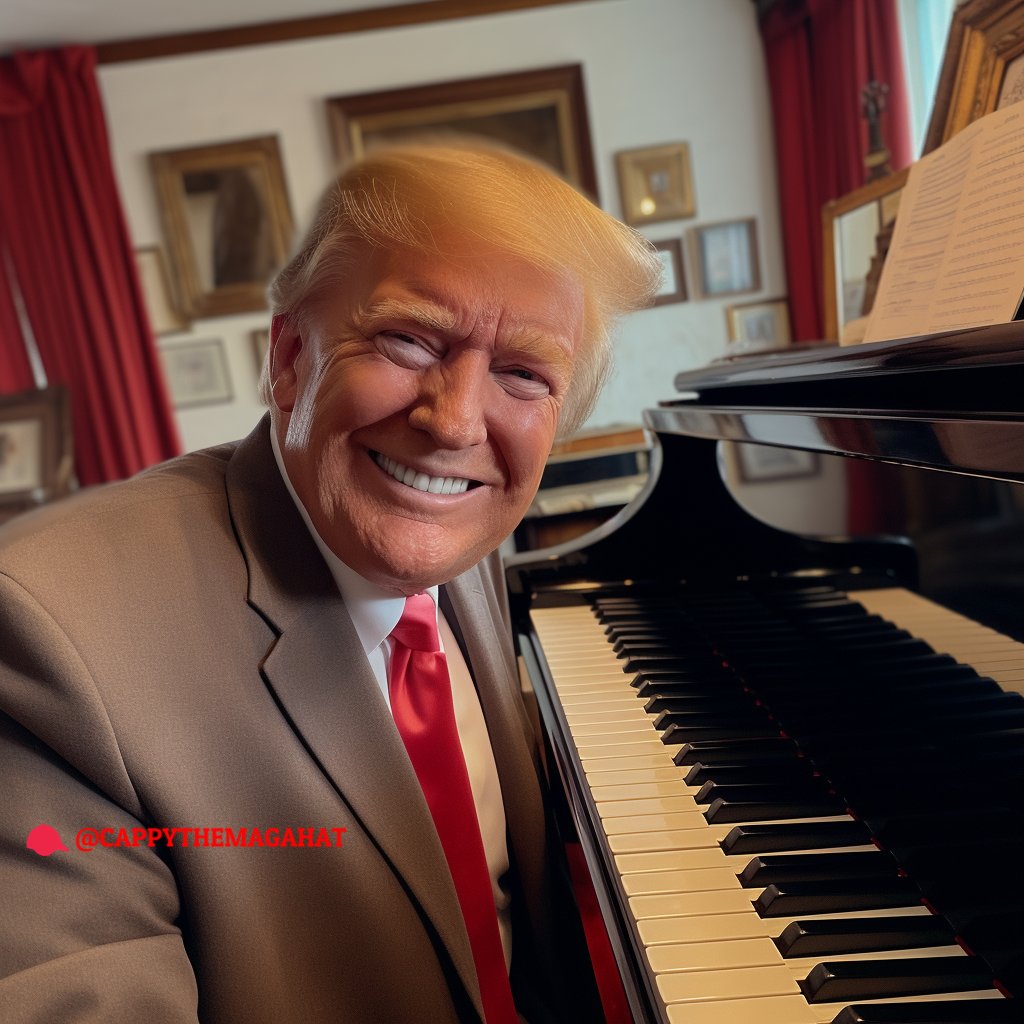 cappythemagahat's tweet photo. "My next composition is called MAGA 2024 🇺🇸"!

Disclaimer: this post is fictional.

What do you want to see next?

#MAGAMovement #Trump2024 #PresidentTrump #MAGA #TrumpTrain #USFlag #DOJ #TrumpFamily #45thPOTUS #TrumpTeam #Piano #Composition #MakeAmericaGreatAgain #USA #Trump https://t.co/NRkRqTg9Rn