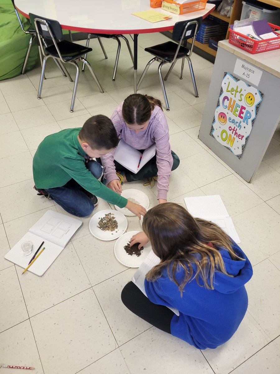 msmaresca's tweet photo. Super 4th grade scientists investigating dry soil💚 https://t.co/9JAOTD630Y