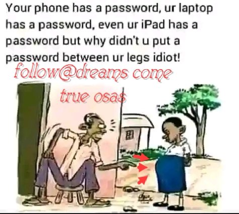 You now are to put password in all your garjet, but in your device now password WHY....... Na