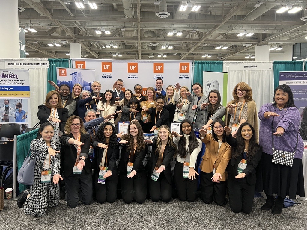 Gators are showing up to represent and engage at #AAMC23! Stop by our @UF College of Medicine booth to join the conversation and become part of the future of medicine!