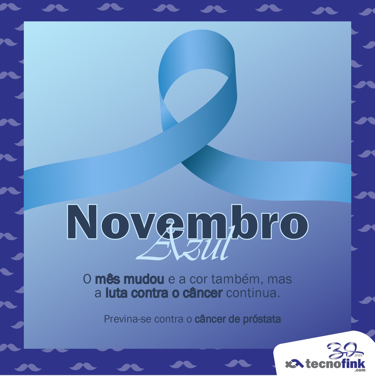 TECNOFINK's tweet photo. Agora é a vez dos homens e a Tecnofink faz parte dessa corrente!🧔🏻‍♂️

De rosa para o azul, o compromisso com a saúde não pode parar. Não se esqueça de fazer o preventivo contra o câncer de próstata.

👉🏽 Recomenda-se que os homens façam exames periodicamente a partir dos 40 anos. https://t.co/ItTKGqjKE2