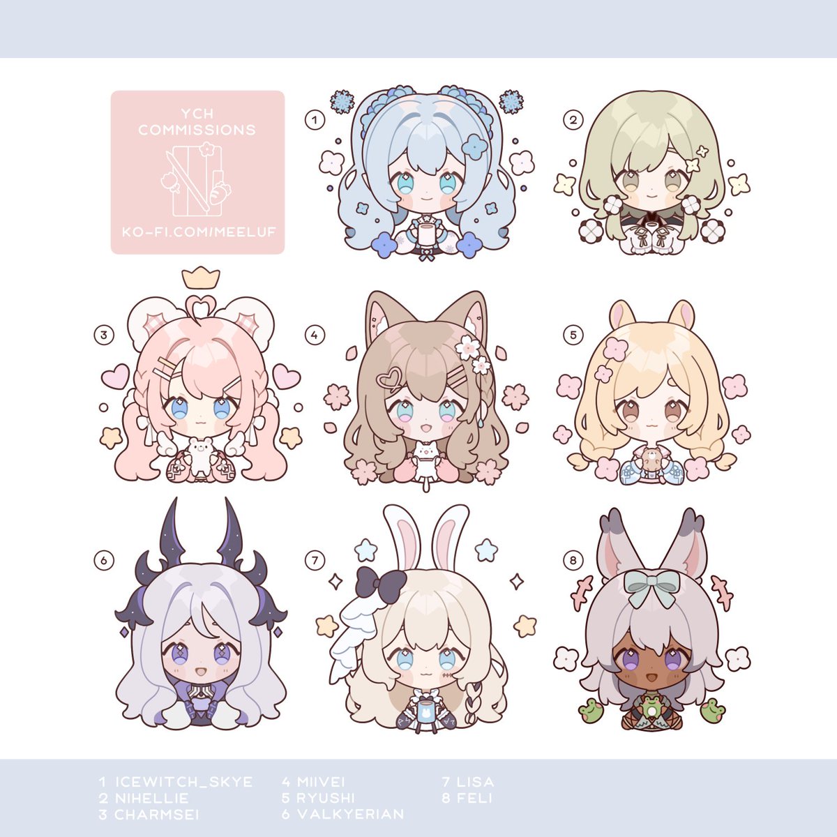 YCH cms! ✨🩵🌸