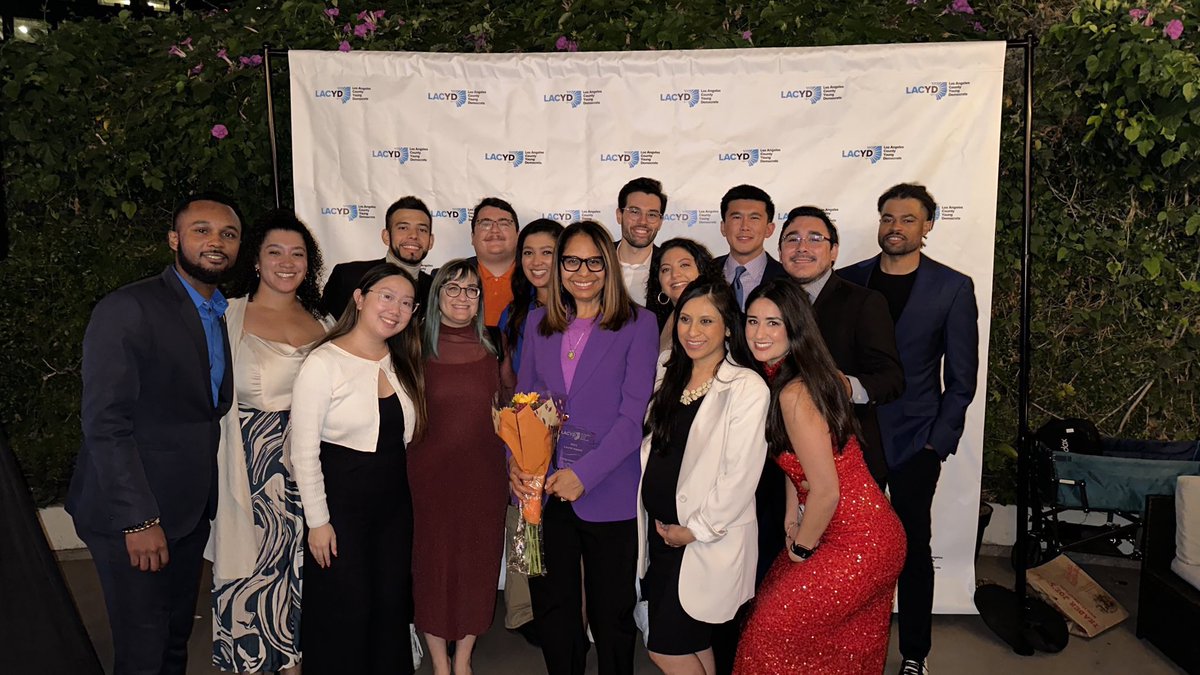 RepKamlagerDove's tweet photo. Thank you to Shetarrah Byfield for your introduction and to @LAYoungDems for honoring me with this year’s Laurel Award alongside other amazing community members making their mark in progressive politics across Los Angeles. https://t.co/K7BJH9LRGS