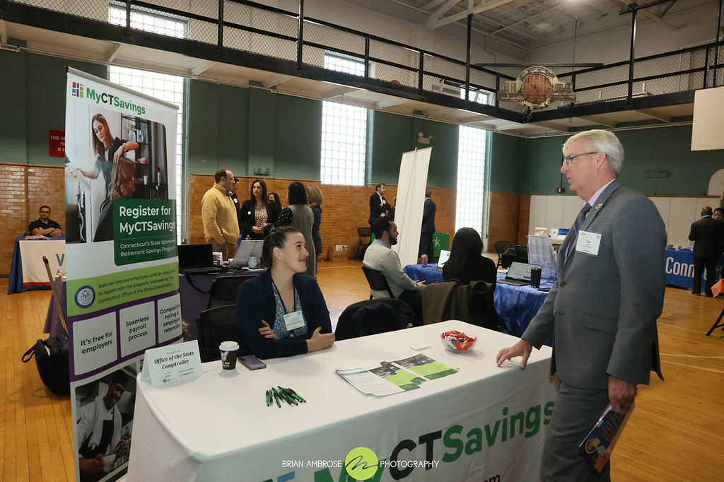 Thanks to @CRVChamber, @SBA_Connecticut and the Town of East Hartford for hosting the Veteran's Business Expo.  We enjoyed talking with business onwers and thanks to State Rep Tim Ackert for stopping by to say hello.