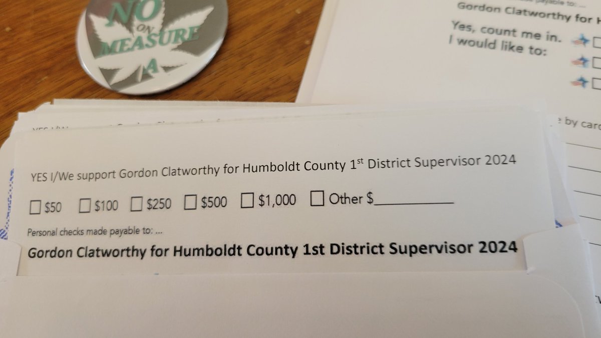 GordonTheClat's tweet photo. Donation envelopes are here. If you're in Humboldt County and want to donate shoot me a DM. https://t.co/IgtepZFvkb