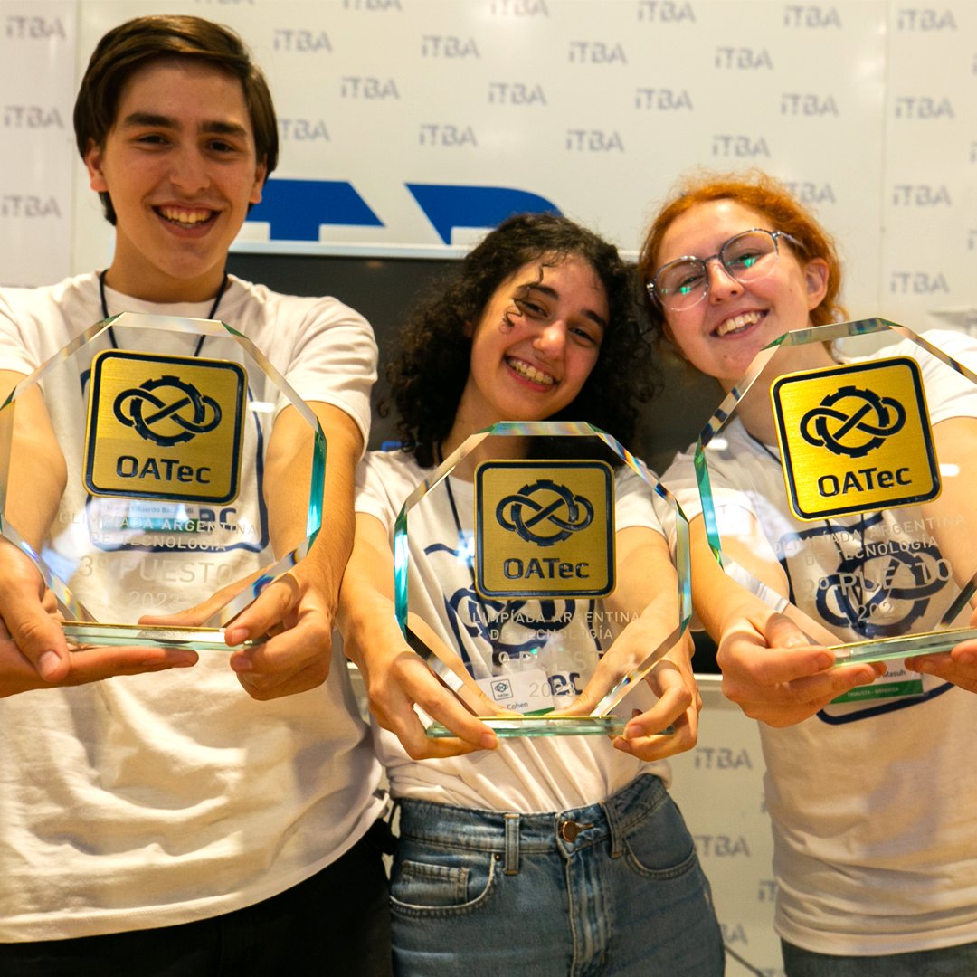 ITBA's tweet photo. Finalizó la 8va edición de #OATec, la Competencia Argentina de Tecnología del ITBA en la que se conocieron a los tres ganadores de este año 🙌

¡Felicitamos a todos los participantes! 🌟 Y un especial aplauso a los ganadores, quienes recibirán becas para estudiar en el ITBA 👏🏻👏🏻 https://t.co/ip28n821Cc