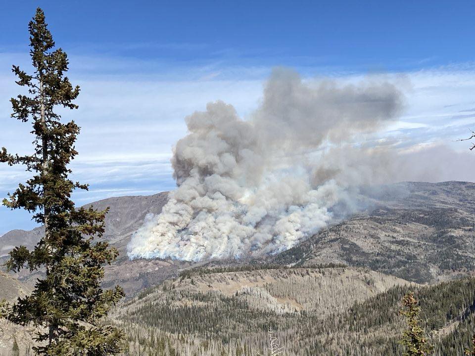 FishlakeNF's tweet photo. #MonroeMountainRX 11/6 Update
This weekend, firefighters succeeded in treating ~500 acres by hand &amp; 800 acres by Plastic Sphere Dispenser (PSD) machine. These burns occurred in aspen and mixed conifer in the area northwest of Box Creek Reservoir. https://t.co/rmUiYPOYjg