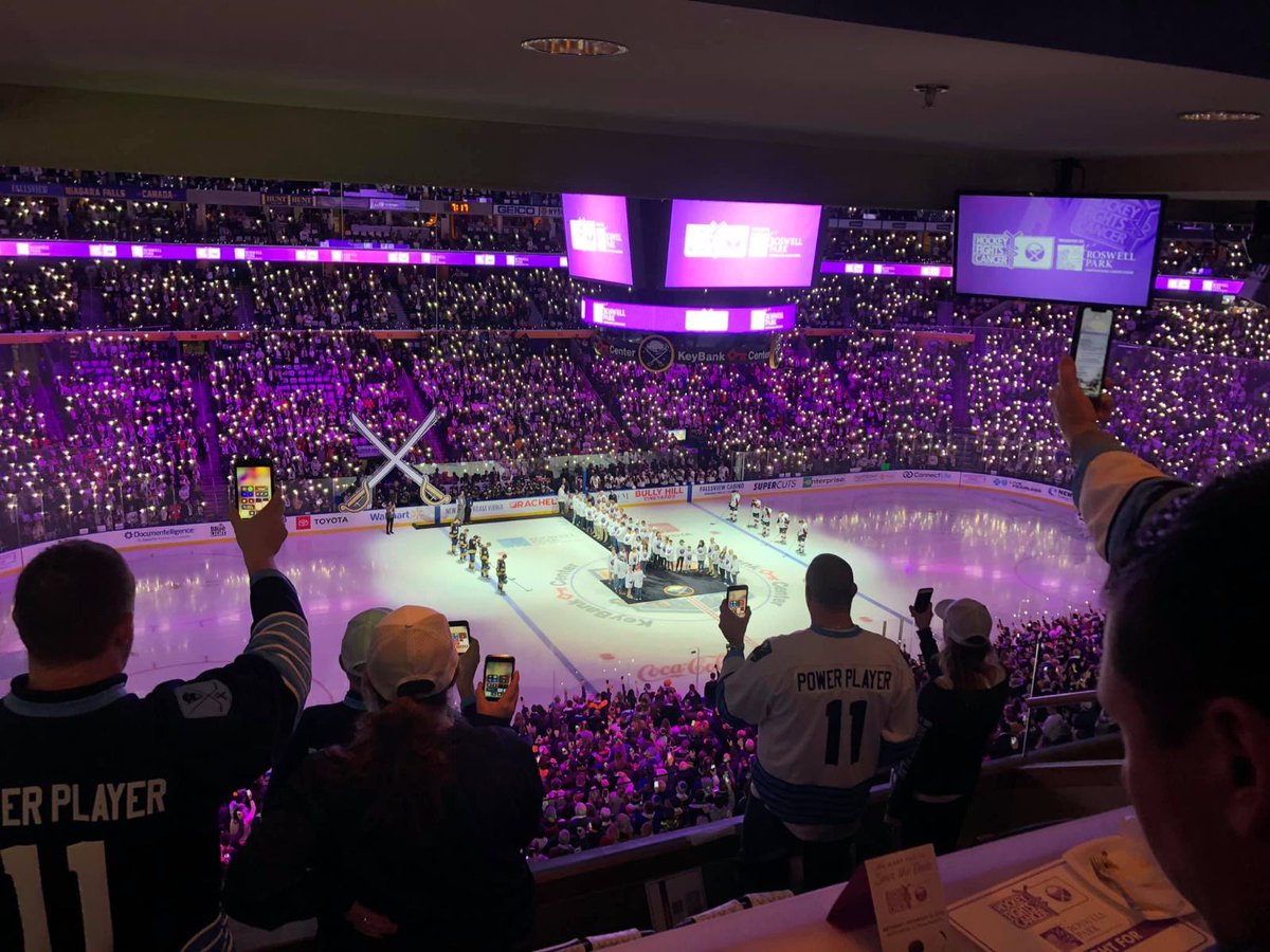11DayPowerPlay's tweet photo. Join us this Friday, November 10th for Hockey Fights Cancer Night as the Sabres take on the Minnesota Wild. You can get your tickets in the link below. Players show your support by wearing your 11 Day jerseys! #HockeyFightsCancer #PutCancerOnIce https://t.co/F8FlotCTvB